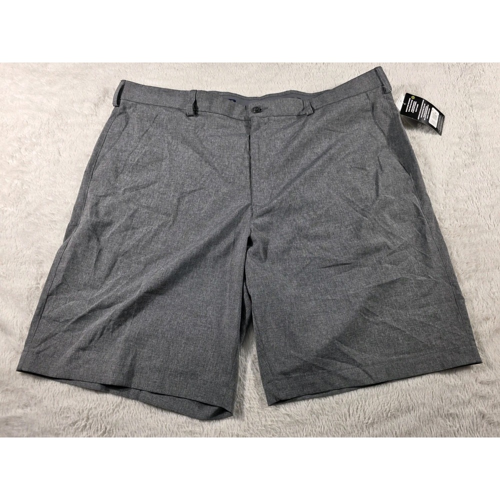 NWT PGA Tour Performance Golf Active Waistband Shorts Grey Heather 42x10